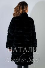 Дамско палто от чинчила Валерия Black 2 в 1