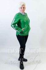 Дамско кожено яке Бисера