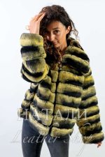 Дамско палто от чинчила Галена Yellow