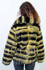 Дамско палто от чинчила Галена Yellow