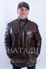Мъжки кожух Нино Brown