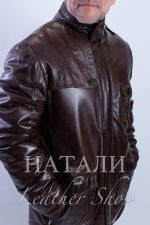 Мъжки кожух Нино Brown