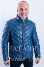 Мъжки кожен пухавик