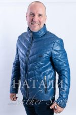 Мъжки кожен пухавик