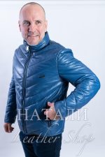 Мъжки кожен пухавик
