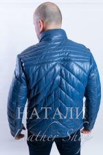 Мъжки кожен пухавик