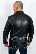 Мъжко кожено яке Валери Black