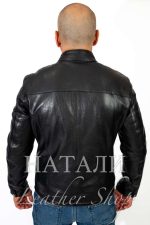 Мъжко кожено яке Валери Black