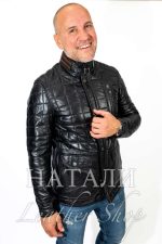 Мъжко кожено яке Зоран Black
