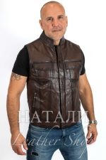 Стивън кожен елек