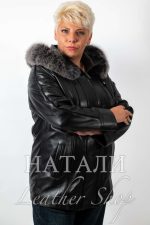 Зимно кожено яке Ели Silver Fox