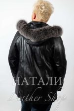 Зимно кожено яке Ели Silver Fox