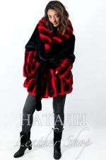 Дамско палто от чинчила Алина Red