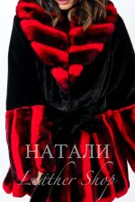 Дамско палто от чинчила Алина Red