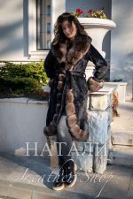 Дамски ексклузивен кожух от Алпака Милица Black