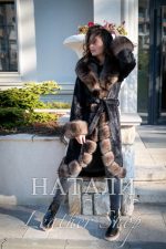 Дамски ексклузивен кожух от Алпака Милица Black