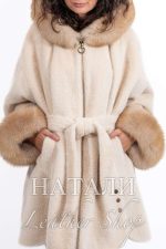 Дамско ексклузивно палто от алпака с косъм Валентина Long