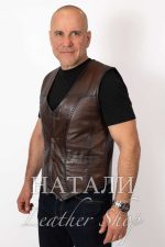 Огнян кожен елек Brown