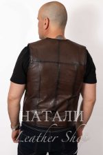 Огнян кожен елек Brown