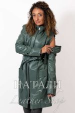 Дамско кожено манто Бранимира