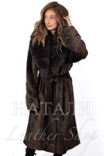 Дамски ексклузивен кожух от Алпака Катрин Brown