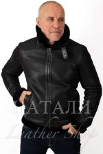 Мъжки кожух Ален Black