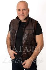 Орлин кожен елек Brown