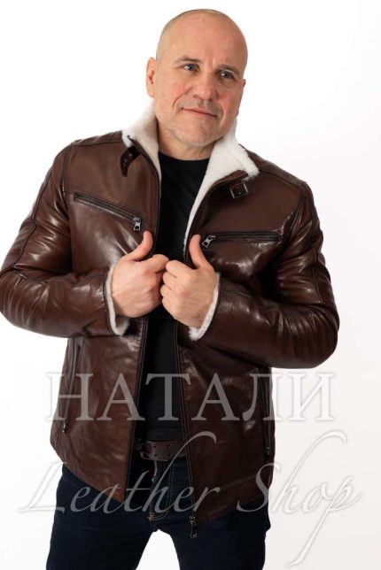 Мъжки кожух Ален Black