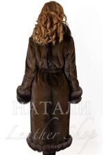 Дамски ексклузивен кожух от Алпака Милица Brown