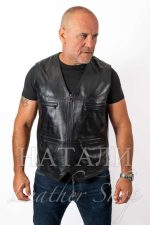 Ясен кожен елек Black