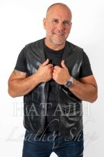 Ясен кожен елек Black