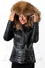 Зимно кожено яке Бетина Black
