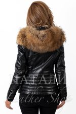 Зимно кожено яке Бетина Black