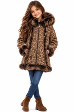 Детски кожух София Brown