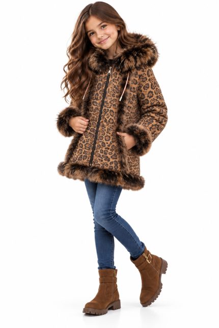 Детски кожух София Brown